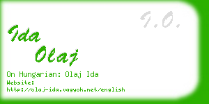 ida olaj business card